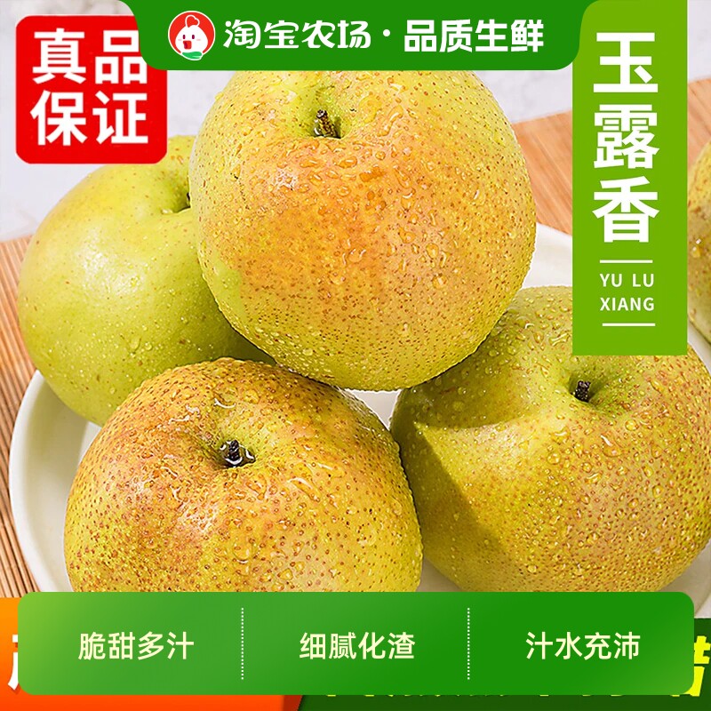 正宗玉露香梨梨子新鲜水果当季整箱包邮应季脆甜雪酥产地直发农场