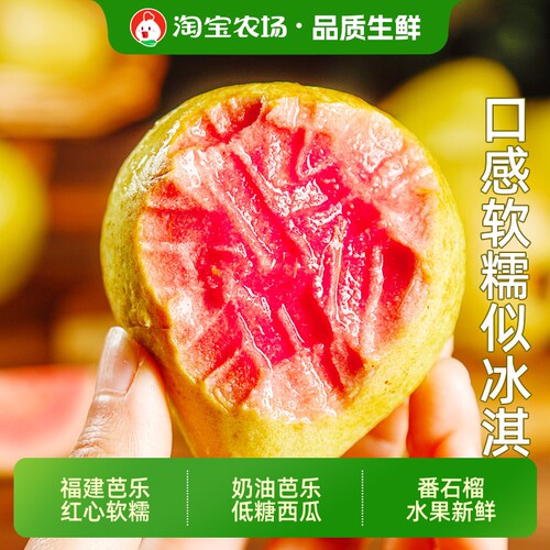 福建芭乐红心软糯奶油芭乐
