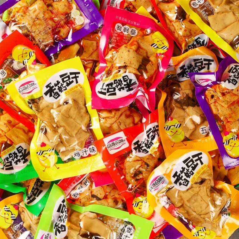 香菇豆干麻辣五香豆腐干辣条网红休闲零食解馋小包装多规格