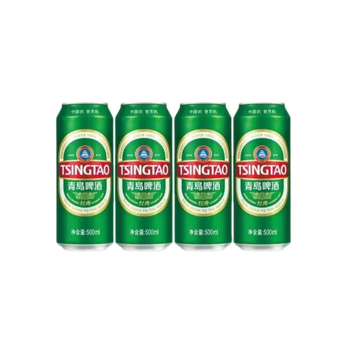 青岛啤酒经典500ml*4罐麦香浓郁口感醇厚青啤百年优质