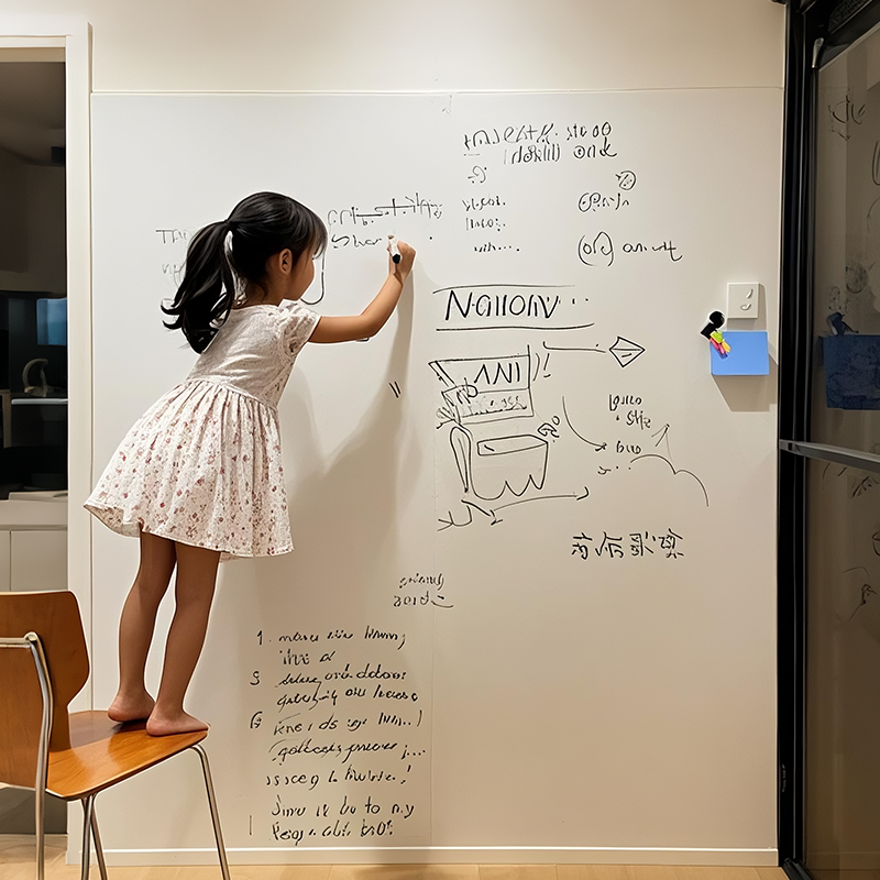 哑光白板墙贴可移除儿童家用教学