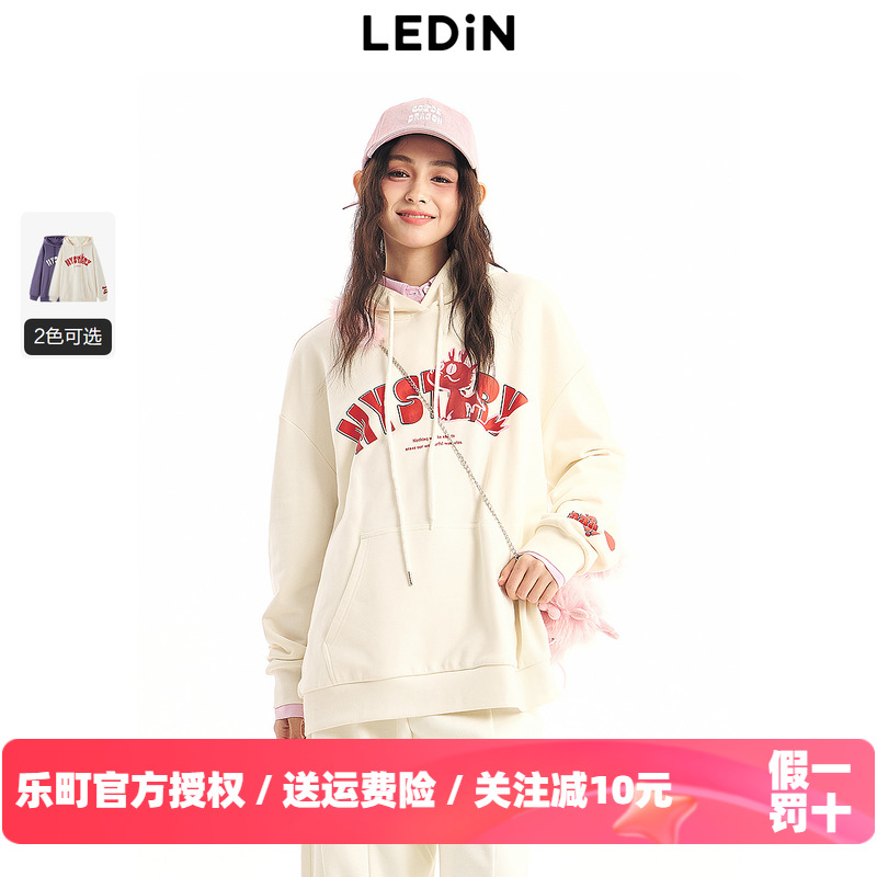 乐町字母龙卫衣春季新款上衣女C2CRE19