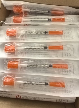 0.3cc古氏0.3ml30U胰岛素专用微量注射器一次性实验宠物猫狗针31G