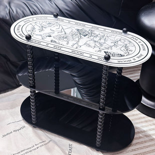 法式赫本置物架桌面梳妆台卫生间香水高级收纳盒卧室杯子化妆中古