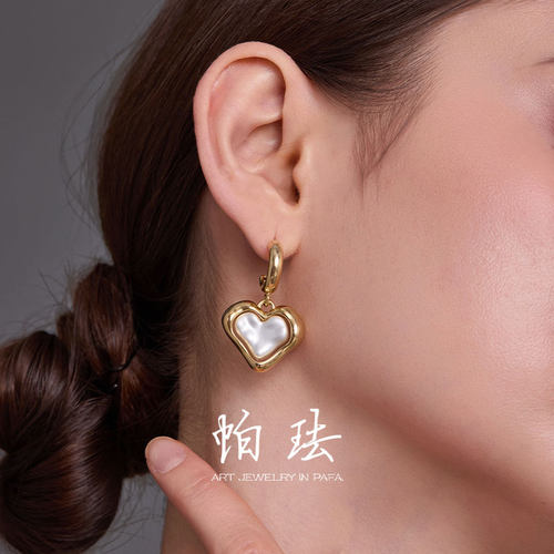 PAFA小众设计浪漫温心耳饰