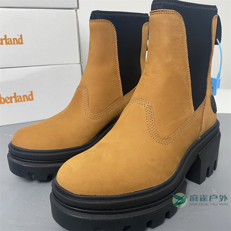 添柏岚户外防水增高马丁靴女