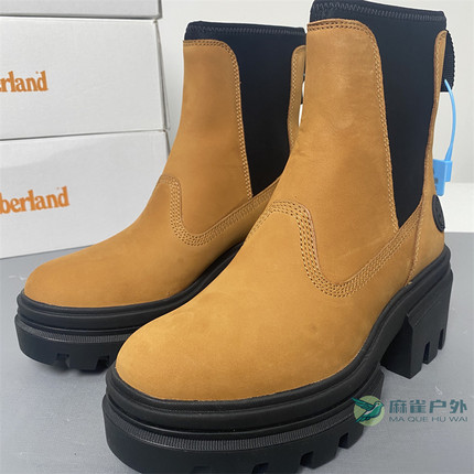 23秋冬新款Timberland添柏岚户外切尔西靴防水增高马丁靴女|A5YF4