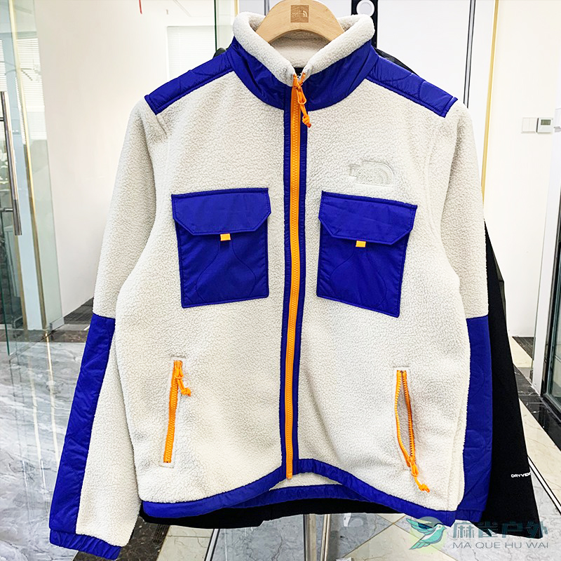 北面户外防风保暖抓绒衣外套男士