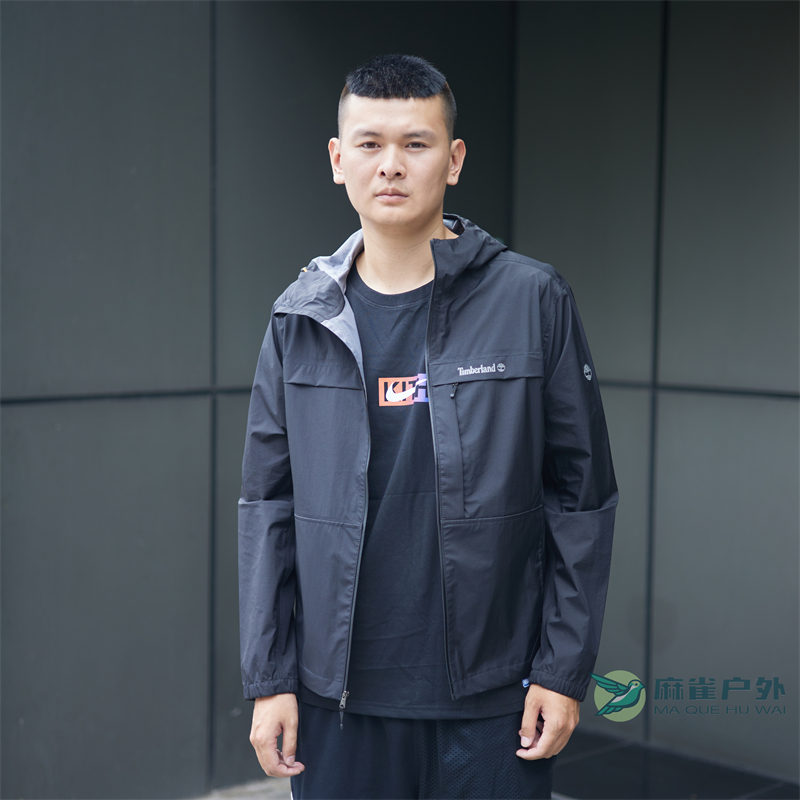 添柏岚户外防水单层冲锋衣男