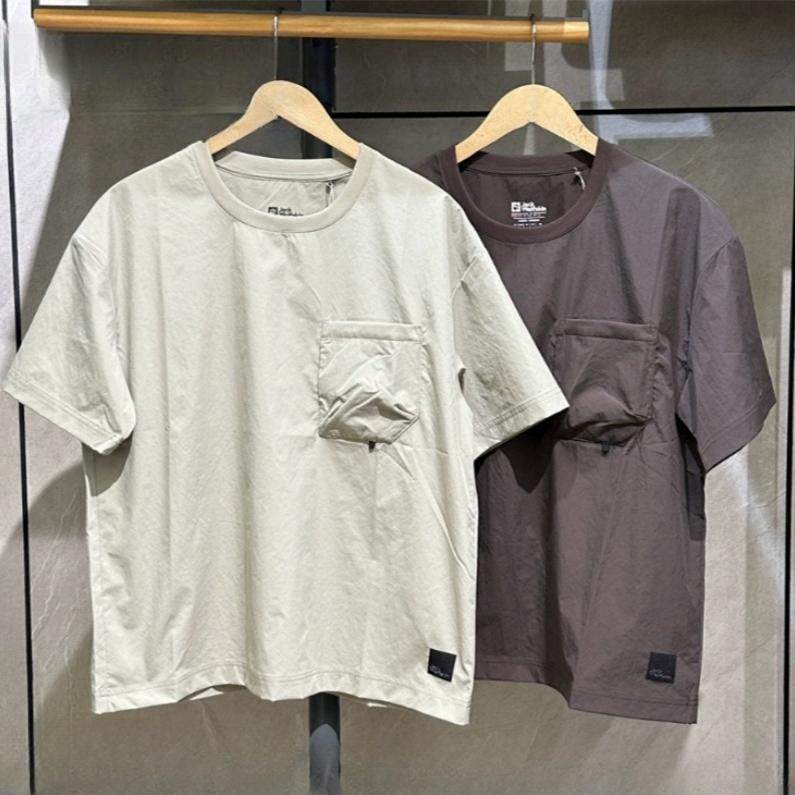 JackWolfskin狼爪25春夏新款男士短袖户外舒适圆领半袖T恤|A63698