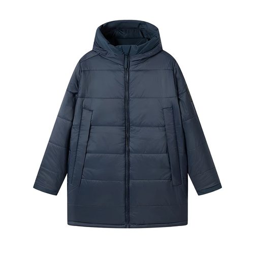 添柏岚男士保暖连帽双面穿中长款