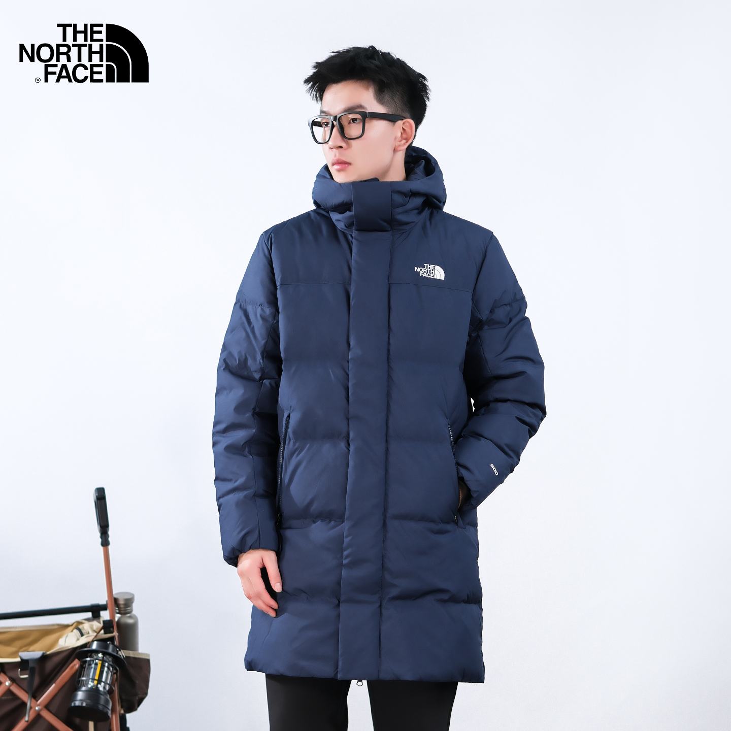 北面户外600蓬中长款保暖羽绒服