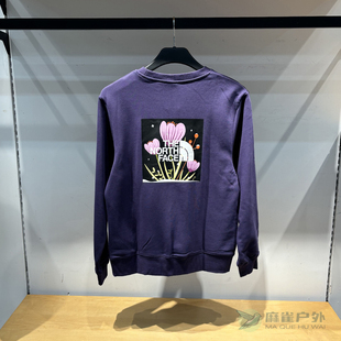 26春季 TheNorthFace北面户外女圆领印花圆领针织上衣卫衣8F11 新款