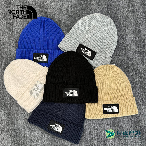 北面男女保暖防风针织毛线帽冬季