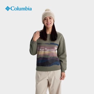 Columbia哥伦比亚女士加绒户外圆领长袖 24秋冬新款 运动卫衣AR8940