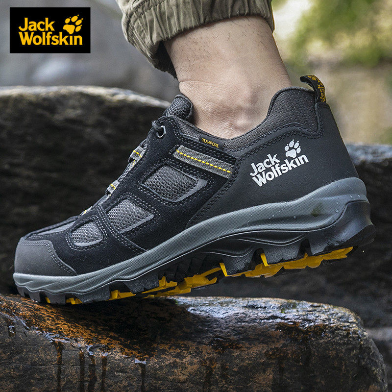 24秋冬新款Jackwolfskin狼爪男士户外防水低帮登山徒步鞋4042441
