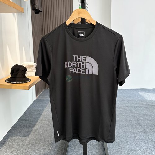 北面户外休闲透气圆领短袖T恤男