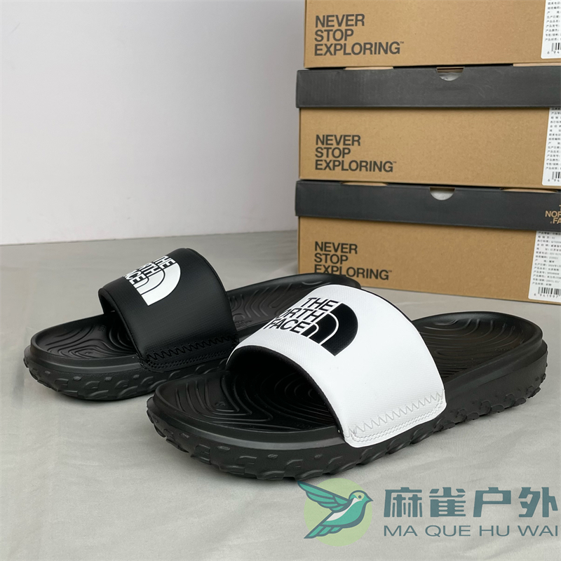 北面户外男士外穿轻便抓地凉拖鞋