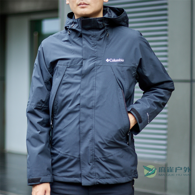 哥伦比亚热能防水三合一冲锋衣男