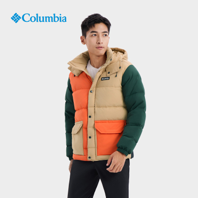 哥伦比亚男士拒水鸭绒羽绒服外套