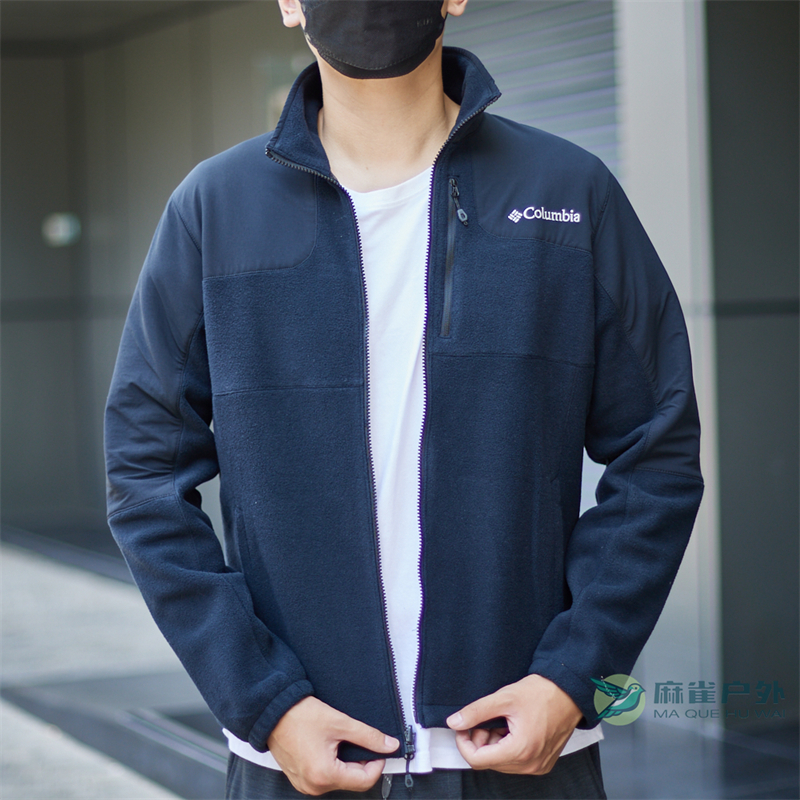 哥伦比亚户外热能抓绒衣外套男士