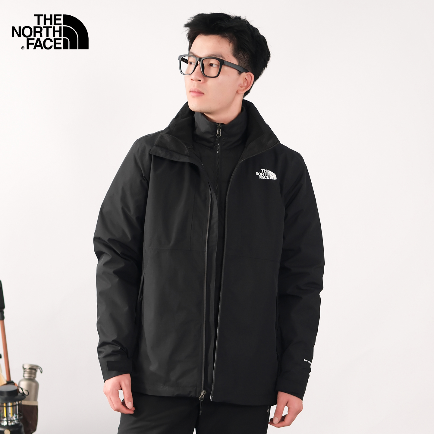 25秋冬新款TheNorthFace北面户外防水羽绒内胆三合一冲锋衣男88RK