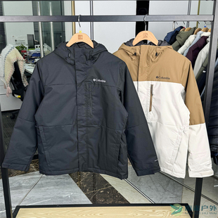 秋冬Columbia哥伦比亚男子户外热能保暖防风夹棉防水冲锋衣WE6558
