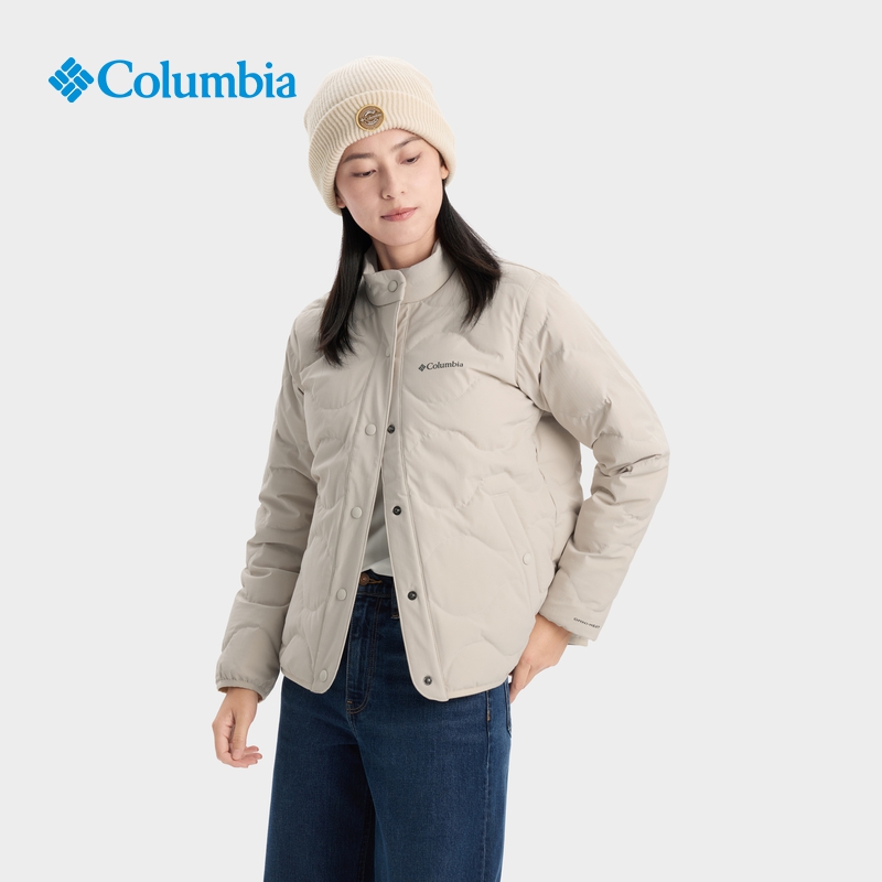 哥伦比亚女700蓬鹅绒羽绒服外套