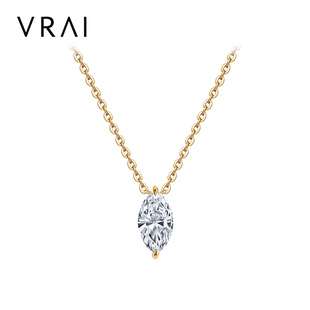 DIAMOND FOUNDRY【合成/培育】马眼钻石项链美国网红同款锁骨VRAI