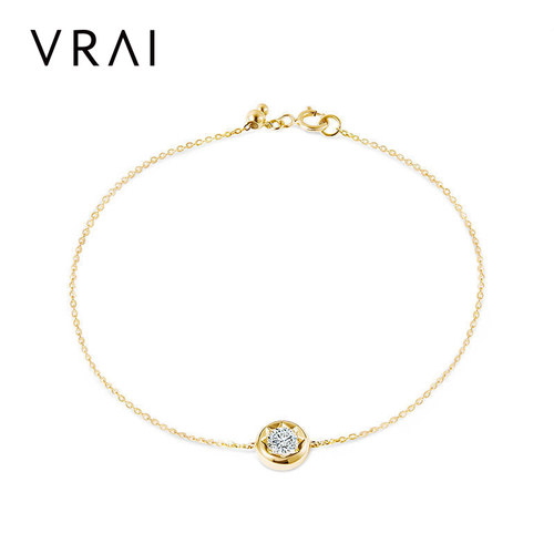 培育18k金钻石手链