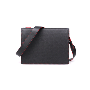 LEANCCE定制包包私人订制定做皮料logo男士单肩斜跨邮差包17063