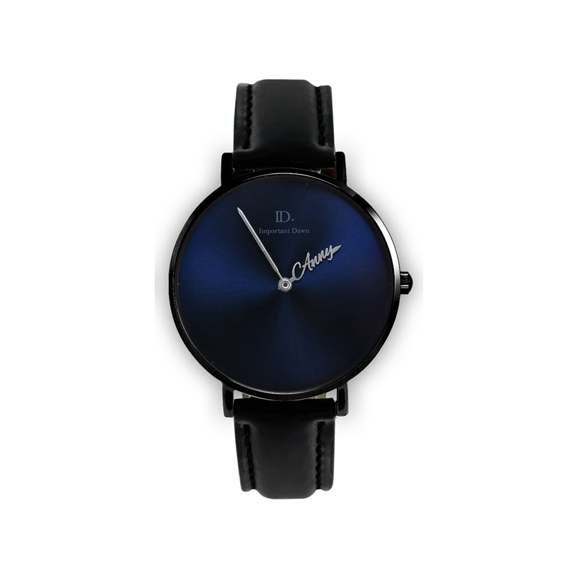 watch diy定制手表刻字图案 指针表盘定制 情侣手表太阳纹表盘