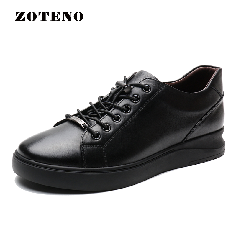 zoteno/左天奴男鞋春夏商务休闲男鞋户外防水透气皮鞋现货d501
