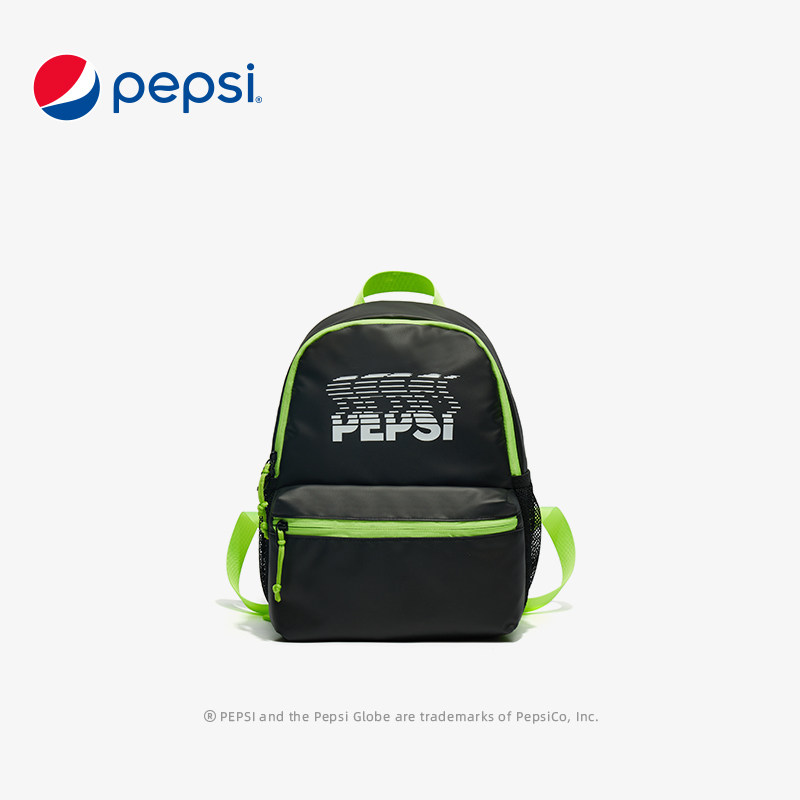 【秋季新款】百事Pepsi包包 霓虹运动潮流黑绿双肩包
