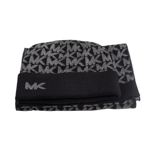 mk女包官方旗舰店官店新款休闲时尚潮流羊毛帽子围巾套装538570