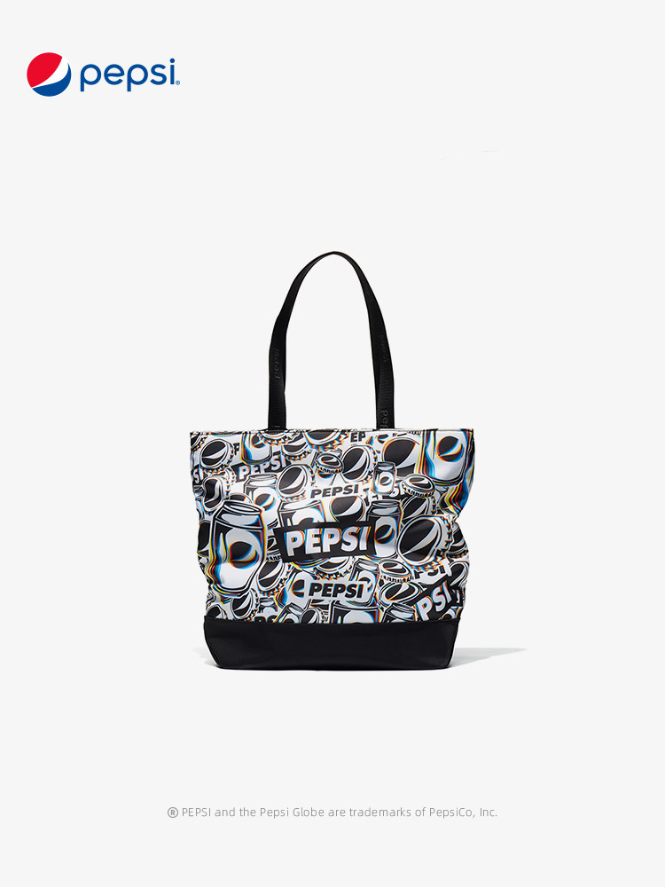 pepsi百事新款大容量帆布托特包