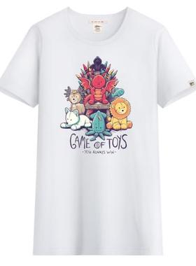 LEANCCE原创  新款自个系列原创设计专柜权力游戏T恤情侣装36135