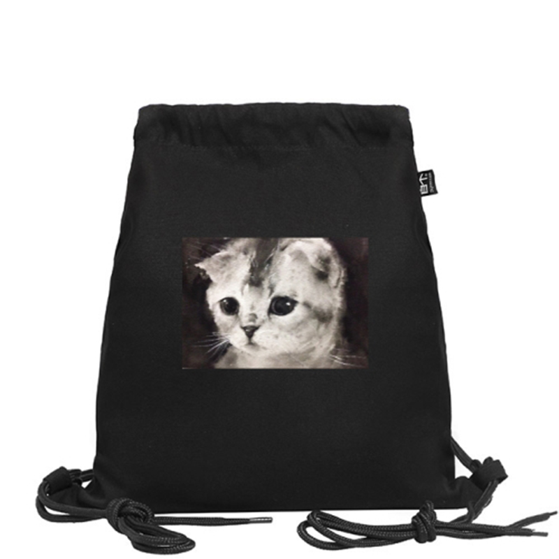 时尚风男女款帆布休闲双肩包