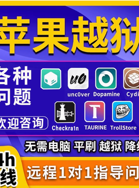 苹果越狱IOS15~16.7有根palera1n多巴胺远程15.4 6s X86U盘清理12