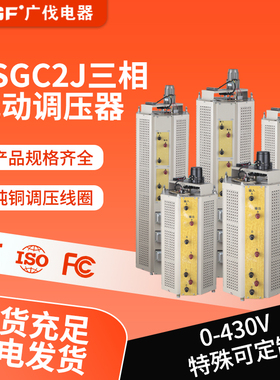 广伐三相电动调压器TSGC2J纯铜接触式调压器可调节10/15/20KVA