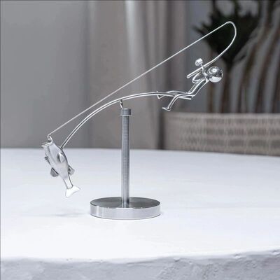 The Fisherman Balancing Sculpture钓鱼雕塑 渔夫平衡雕塑摆件