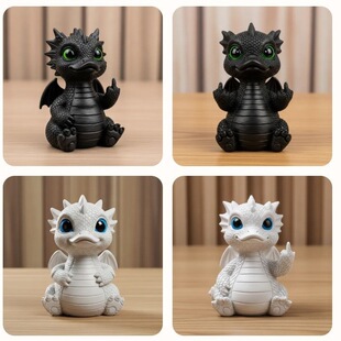 新品Cheeky Baby Dragon Figurine 顽皮的小龙雕像桌面装饰品
