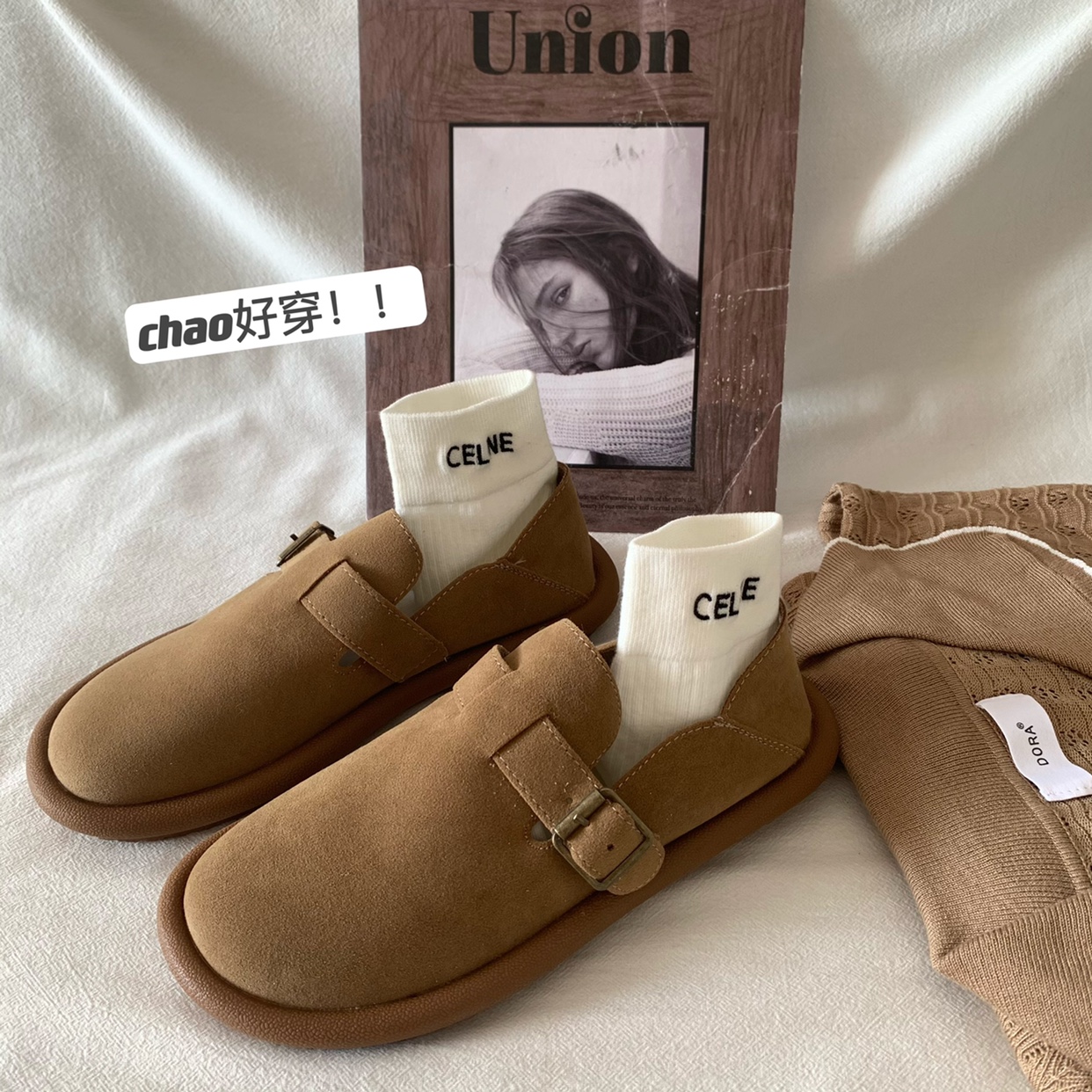 平底勃肯鞋韩版ins乐福鞋