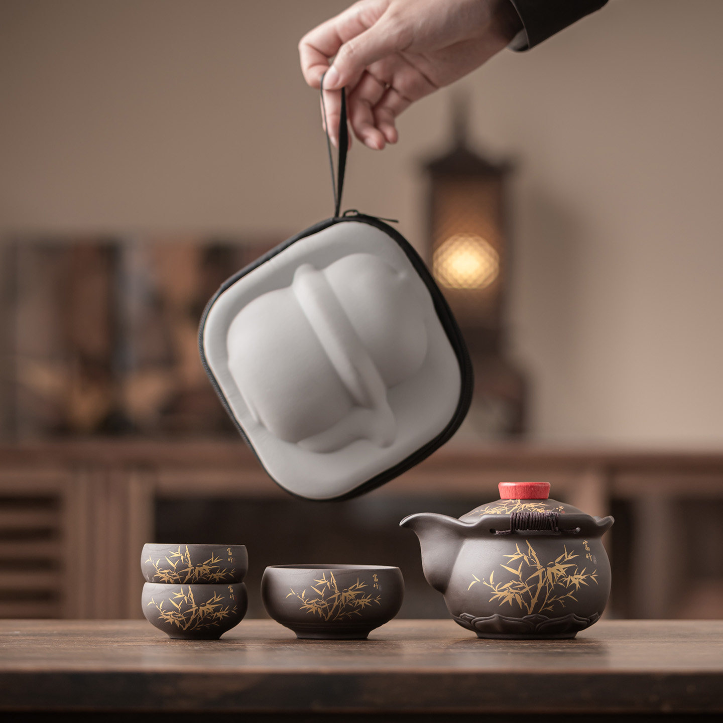 轻奢便携式紫砂旅行功夫茶具快客茶杯茶水分离户手抓壶定制整套装,餐饮具,旅行茶具,淘宝优惠券,粉丝福利购,淘宝优惠卷