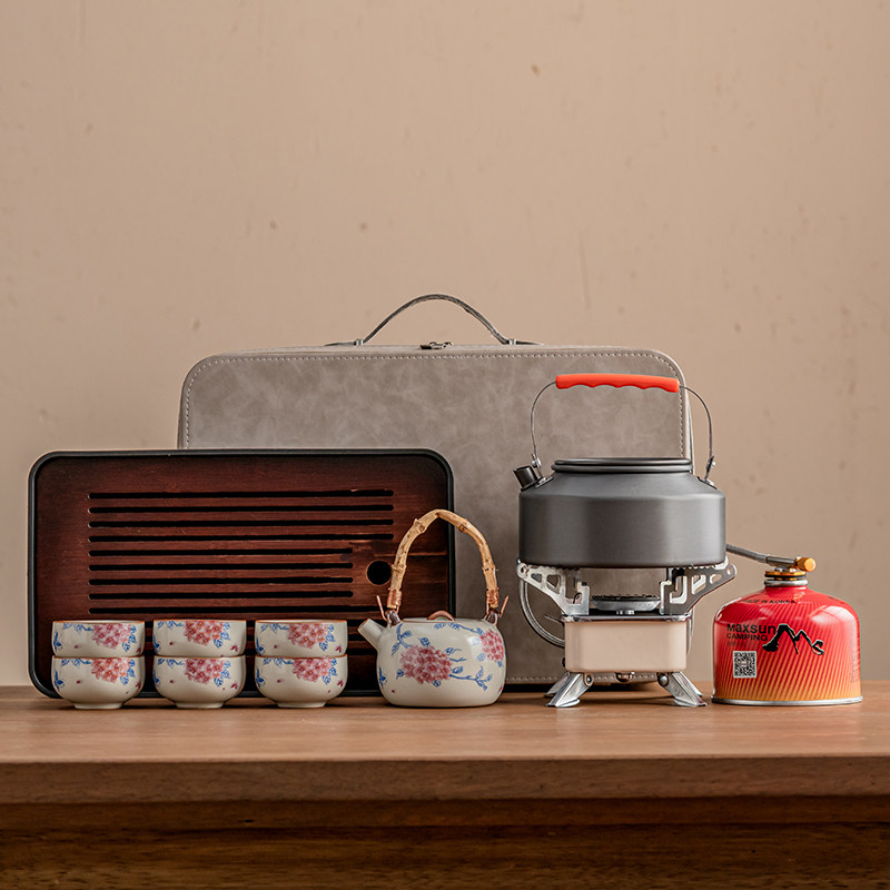 汝窑茶具露营户外旅行食品级茶具便携套装防烫茶杯提梁泡茶壶茶盘,餐饮具,旅行茶具,淘宝优惠券,粉丝福利购,淘宝优惠卷