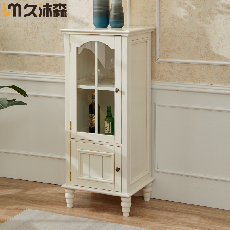 实木酒柜家用靠墙客厅落地式美式