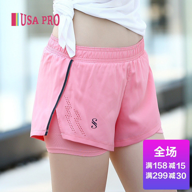 USA PRO Ïļ¾ËٸɷÀ×ß¹âÔ˶¯¶Ì¿ãÅ®Îüº¹Í¸Æøº¬ÄڳĽ¡ÉíѵÁ·Åܲ½¿ã