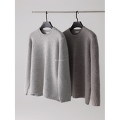 重磅过冬款 HolyMen ｜牦牛绒羊驼毛混纺 宽松圆领肌理感毛衣