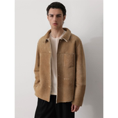 HolyMen 澳洲超细美丽奴皮毛一体复古做旧保暖外套