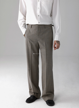 HolyMen | 日产nikke花纱高捻100%羊毛奢级工艺直筒微宽松西裤男